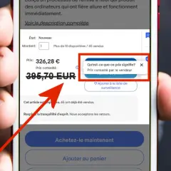Une arnaque Black Friday ? Le prix affiché est de 326,28€, mais le prix conseillé est de 395,70€. Méfiance !