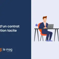 Un homme d'affaires travaille sur son ordinateur, symbolisant la loi sur renouvellement automatique d'abonnement et la résiliation de contrat.