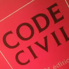 Code Civil rouge. Ce livre peut contenir des articles sur la procuration et le détournement, des sujets juridiques complexes.