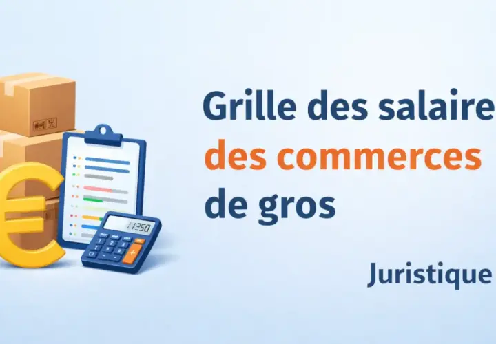 Grille des salaires du commerce de gros : calculs, paquets et symbole euro pour une gestion financière claire.