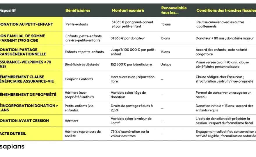 Succession petits-enfants - Comment réduire les frais de transmission ?