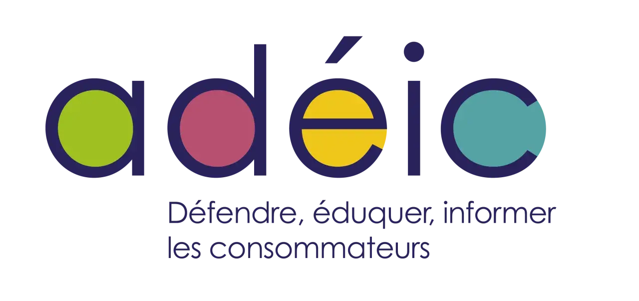 Logo ADEIC : défendre, éduquer, informer les consommateurs. Aide consommateur litige.