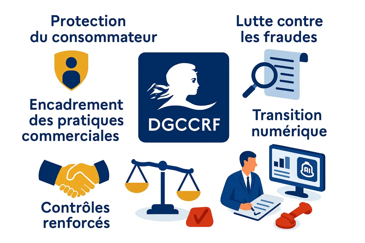 La DGCCRF assure la protection du consommateur, la lutte contre les fraudes et la répression des fraudes par des contrôles renforcés.