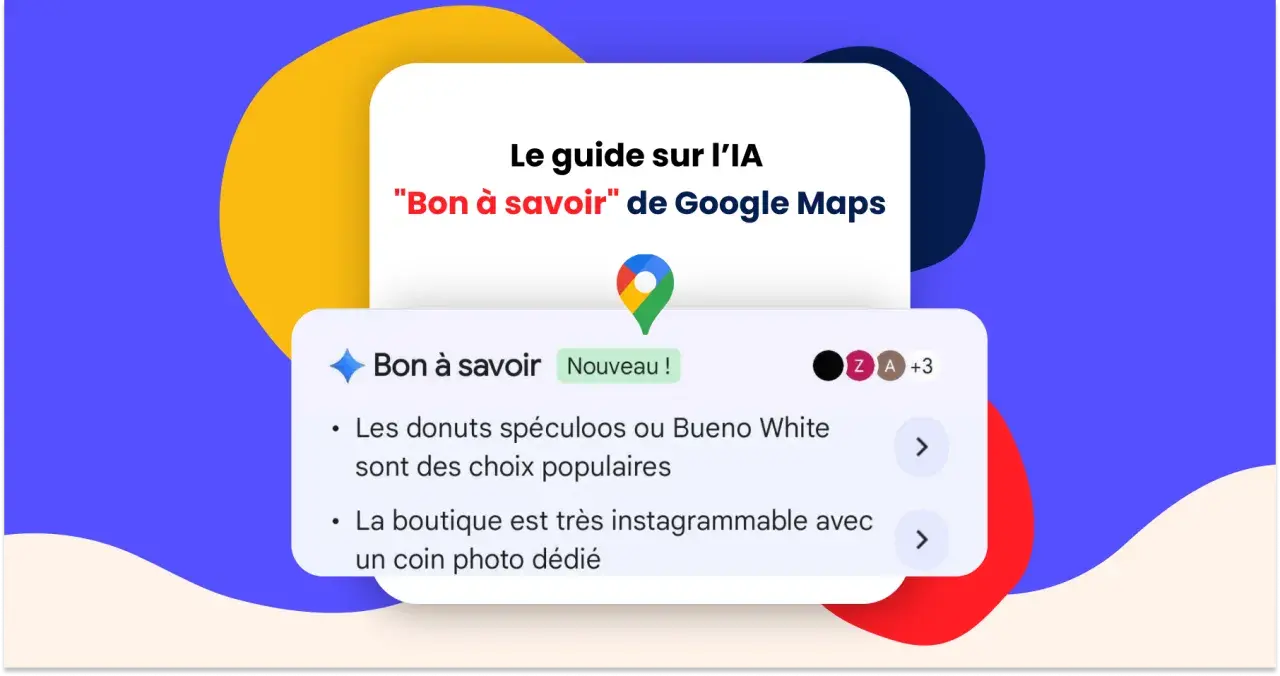 Guide IA sur les "faux avis Google" de Google Maps, avec des astuces sur les donuts et l'aspect "instagrammable" d'une boutique.